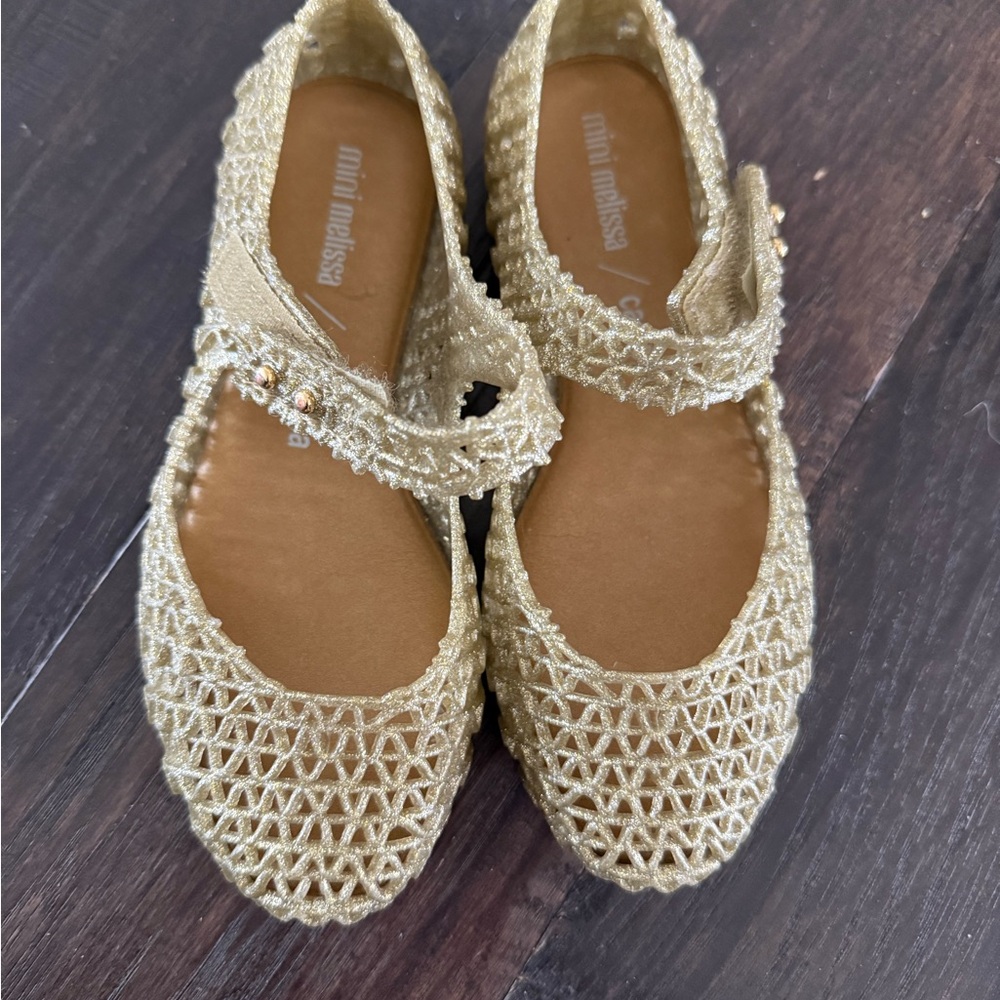 Mini Melissa Gold Kids Shoes